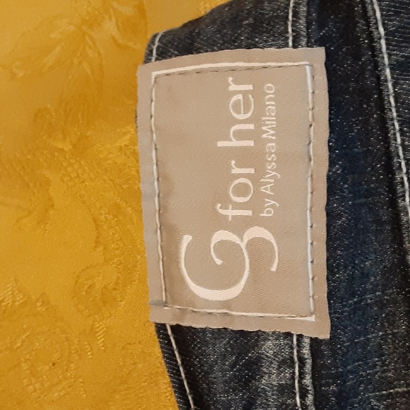 G for her,  by Alyssa Milano JEANS STRETCH Size 10 WOMENS Color Blue - Picture 7 of 9